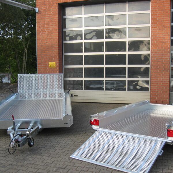 HULCO TERRAX Aluboden 294x150x27cm Heckrampe 100cm (M) 3000kg